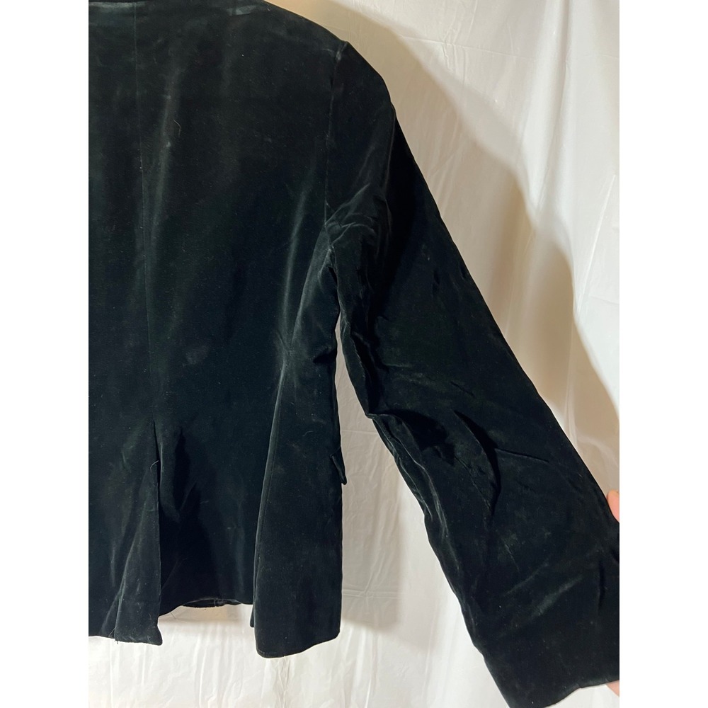 As is-Koret of California Vintage Black Velvet Blazer Union USA  business pro - Picture 11 of 16